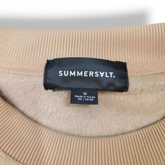 NEW Summersalt 2 PC The Plush Velour Relaxed Crew and Jogger in Fawn Size Medium - Picture 11 of 16